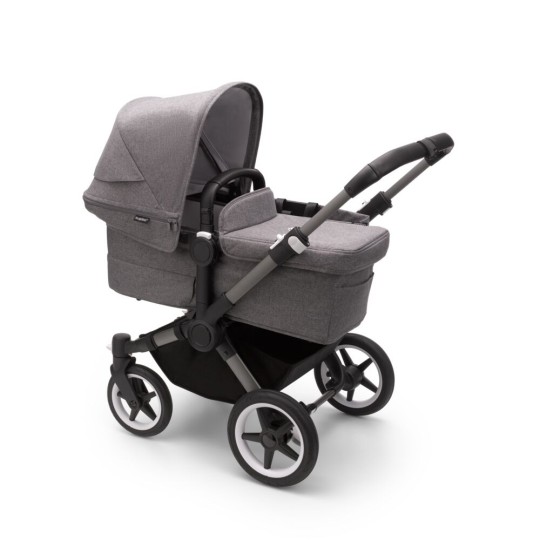 Bugaboo - Navicella e Passeggino Bugaboo Donkey 5 Mono Completo - Colori Bugaboo: Graphite/Grey Melange