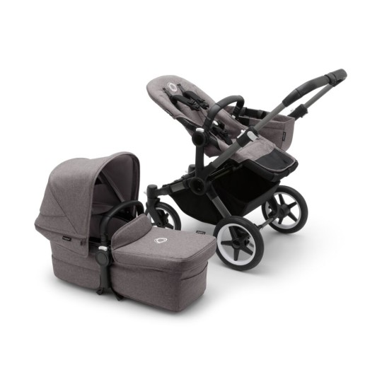 Bugaboo - Navicella e Passeggino Bugaboo Donkey 5 Mono Completo - Colori Bugaboo: Graphite/Grey Melange