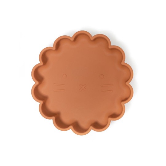 Soina - Piatto in silicone con ventosa Leone