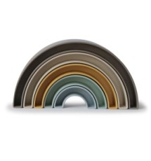 Mushie - Gioco impilabile Rainbow