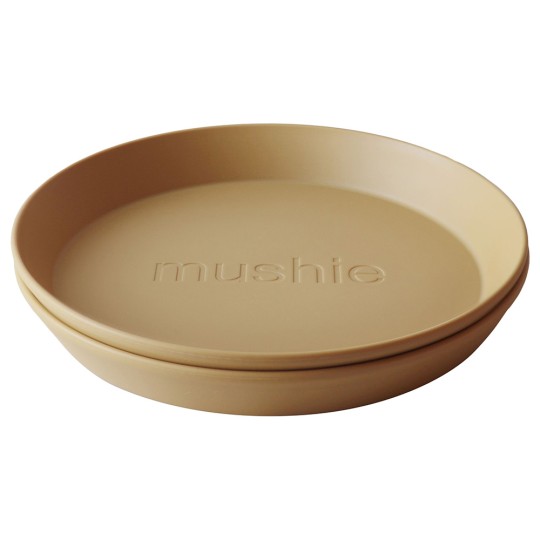 Mushie - Set 2 Piatti Piani - Versioni Mushie: Mustard