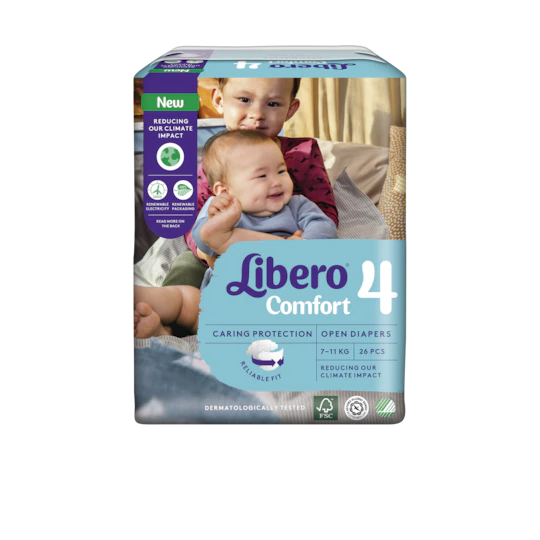 Libero - Pannolini per neonati e bambini - Taglia Pannolini: Comfort 4 (7-11kg) 26pz