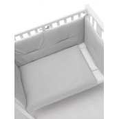 Erbesi - Mini Culla Lettino - Colore: Bianco - Grigio