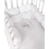 Picci - Microletto co-sleeping con completo tessile Dream - Colore: Tortora - Tortora