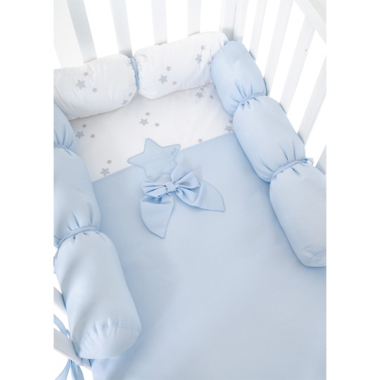 Picci - Microletto co-sleeping con completo tessile Dream - Colore: Bianco - Azzurro