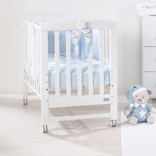 Picci - Microletto co-sleeping con completo tessile Dream - Colore: Bianco - Azzurro