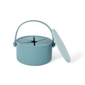 Soina - Tazza da merenda - 100% Silicone - Colori Soina: Blu Azzurro