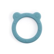 Soina - Anello da dentizione - 100% Silicone - Colori Soina: Blu Azzurro