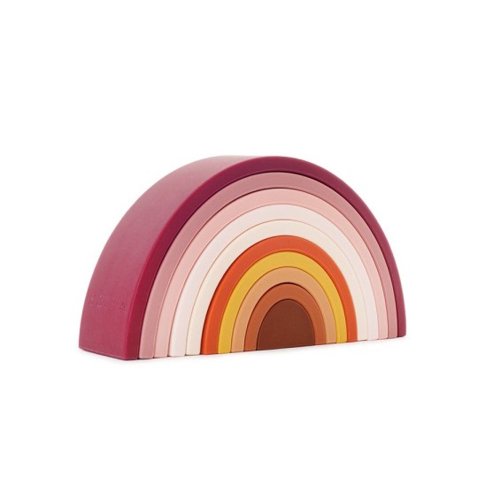 Soina - Giocattolo da costruzione arcobaleno - 100% Silicone - Gioco educativo