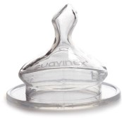 Suavinex - Tettarella Anatomica Silicone Collo largo 2 Pezzi - Versioni Suavinex: 1S (0/6 MESI)