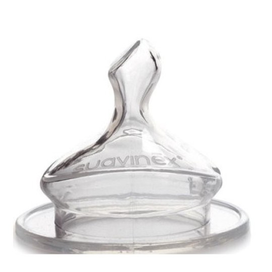 Suavinex - Tettarella Anatomica Silicone Collo largo 2 Pezzi - Versioni Suavinex: 2M (+6 MESI)