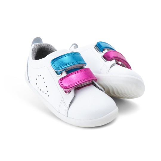Bobux - Scarpina Step Up Grass Court Switch - Taglia Scarpe: 21, Colore Bobux: White