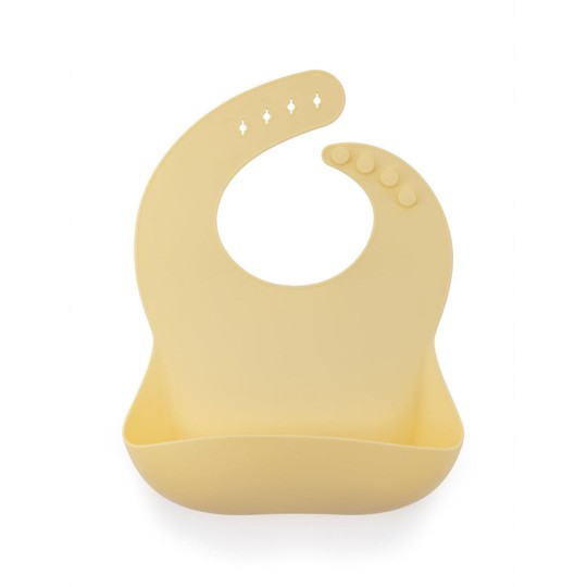 Soina - Bavaglino in silicone - Colori Soina: Giallo Pastello