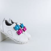 Bobux - Scarpine I-Walk Grass Court Switch - Taglia Scarpe: 25, Colore Bobux: White