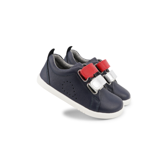 Bobux - Scarpine I-Walk Grass Court Switch - Taglia Scarpe: 24, Colore Bobux: Navy