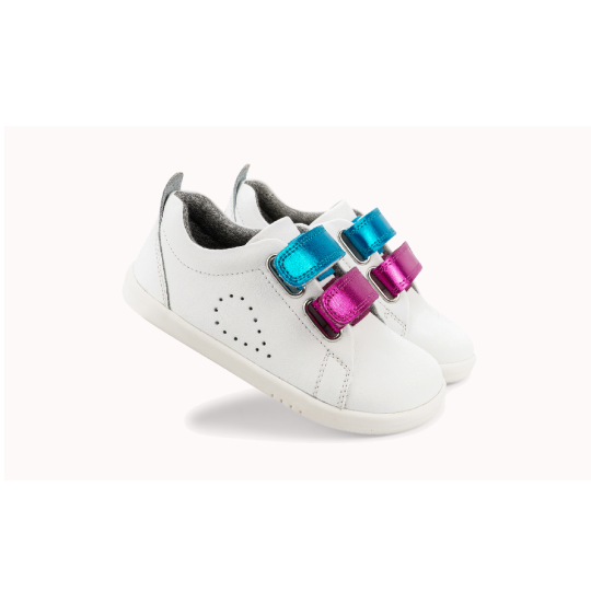 Bobux - Scarpine I-Walk Grass Court Switch - Taglia Scarpe: 25, Colore Bobux: White