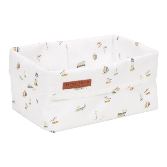 Little Dutch - Cestino Portatutto in cotone - Colori Little Dutch: Sailors Bay White