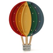 B Paper - Lampada Led bambini Mongolfiera con il nome