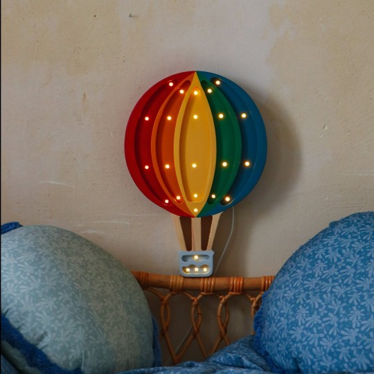 Little Lights - Lampada LED Mongolfiera con regolatore di luminosità - Fatta a mano