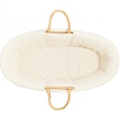 Nobodinoz - Rivestimento per cesta in vimini - Cotone Bio - Colori Nobodinoz: Honey Sweet Dots Nat