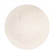 Nobodinoz - Tappeto da gioco morbido Fluffy - 110x6 cm - Cotone organico - Colori Nobodinoz: Taupe Stripes/Natural