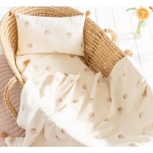 Nobodinoz - Copertina Estiva 100x70cm - Mussola di cotone Bio - Colori Nobodinoz: Blossom