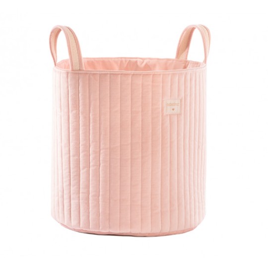 Nobodinoz - Cesta portagiochi Savanna - Velluto Ecologico - Colori Nobodinoz: Dream Pink