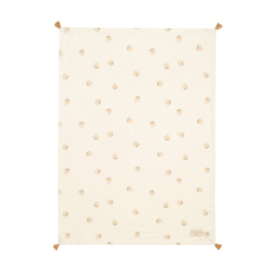 Nobodinoz - Copertina Estiva 100x70cm - Mussola di cotone Bio - Colori Nobodinoz: Blossom