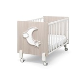 Erbesi - Lettino trasformabile Little Moon - Colore: Tortora Sbiancato