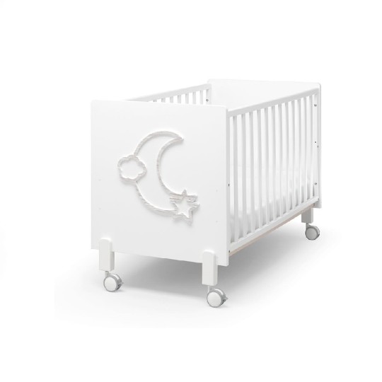 Erbesi - Lettino trasformabile Little Moon - Colore: Bianco
