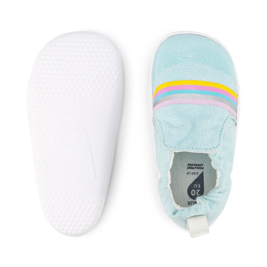 Bobux - Scarpine Xplorer Scamp - Taglia Scarpe: 18, Colore Bobux: Aqua/Rainbow