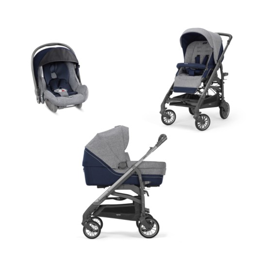 Inglesina - Sistema Quattro Trilogy + Huggy - Colore Inglesina: antigua blue