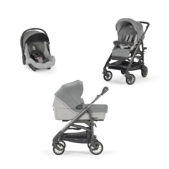 Inglesina - Sistema Quattro Trilogy + Huggy - Colore Inglesina: cayman silver