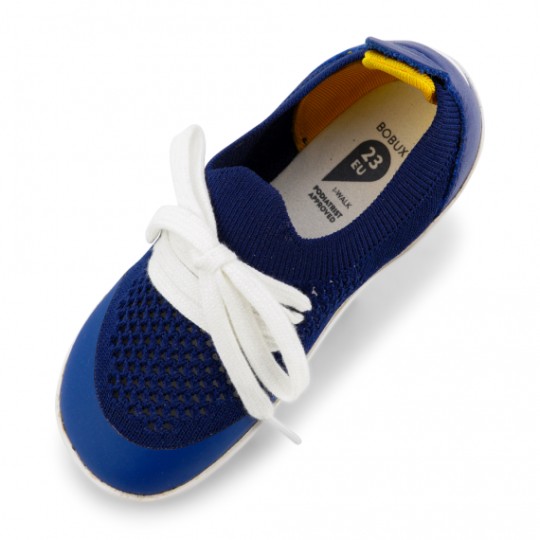 Bobux - Scarpine I-Walk Play Knit - Morbido Tessuto Elastico! - Taglia Scarpe: 23, Colore Bobux: Blueberry
