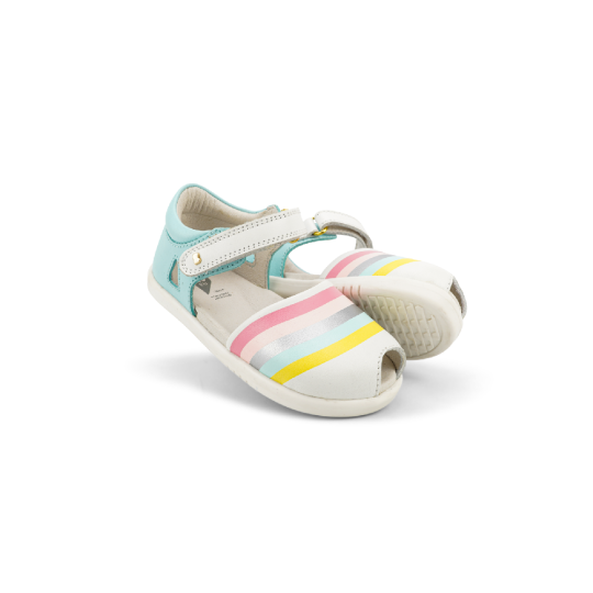 Bobux - Sandalo I-Walk Twist - Suola flessibile - Taglia Scarpe: 26, Colore Bobux: Mist