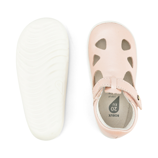 Bobux - Sandalo Step-Up Zap II - Per i primi passi. - Taglia Scarpe: 19, Colore Bobux: Seashell Shimmer