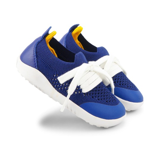 Bobux - Scarpina Step Up Play Knit - Morbido tessuto elastico! - Taglia Scarpe: 22, Colore Bobux: Blueberry