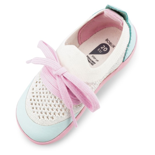 Bobux - Scarpina Step Up Play Knit - Morbido tessuto elastico! - Taglia Scarpe: 19, Colore Bobux: Mist