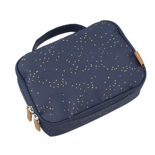 Fresk - Lunchbag termico - Disegno Fresk: Blu Pois Dorati