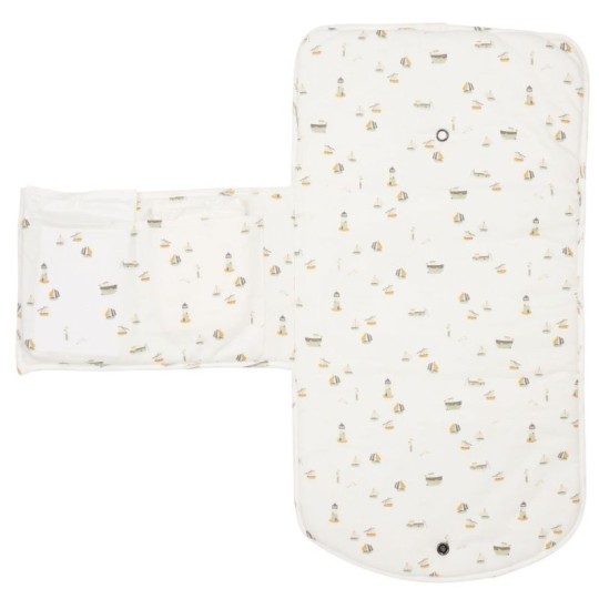 Little Dutch - Fasciatoio portatile - 100% Cotone - Colori Little Dutch: Sailors Bay White
