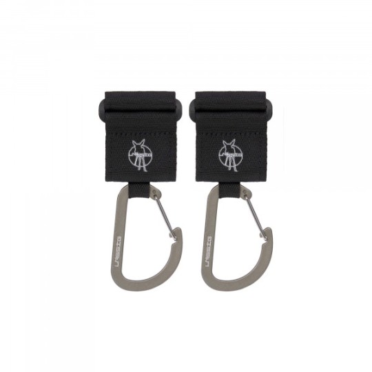 Lassig - Ganci per passeggino con moschettone