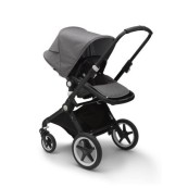 Bugaboo - Lynx completo - Passeggino + Navicella - Colori Bugaboo: Nero/Grigio Melange-Grigio Melange
