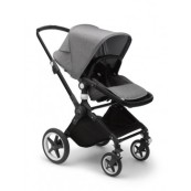 Bugaboo - Lynx completo - Passeggino + Navicella - Colori Bugaboo: Nero/Grigio Melange-Grigio Melange
