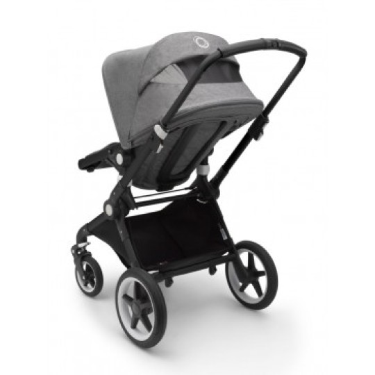 Bugaboo - Lynx completo - Passeggino + Navicella - Colori Bugaboo: Nero/Grigio Melange-Grigio Melange