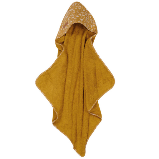 LITTLE DUTCH - Accappatoio triangolo 75x75 - Colori Little Dutch: Wild Flower Ocra