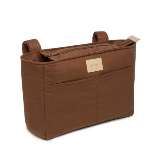 Nobodinoz - Organizer per passeggino impermeabile Baby on the go - 100% Cotone - Colori Nobodinoz: Brown