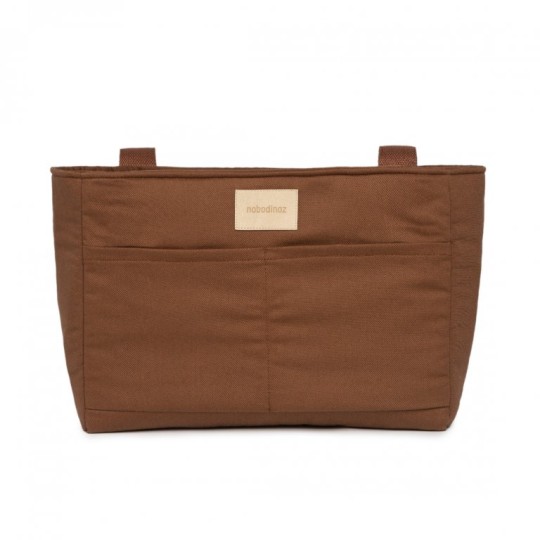 Nobodinoz - Organizer per passeggino impermeabile Baby on the go - 100% Cotone - Colori Nobodinoz: Brown