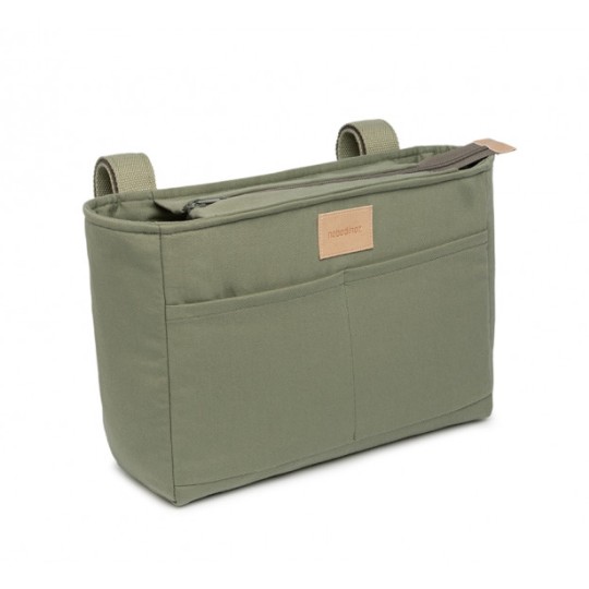 Nobodinoz - Organizer per passeggino impermeabile Baby on the go - 100% Cotone - Colori Nobodinoz: Olive