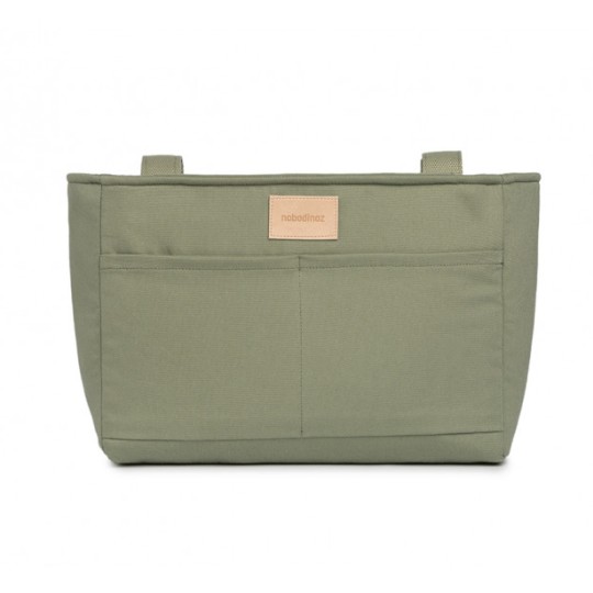 Nobodinoz - Organizer per passeggino impermeabile Baby on the go - 100% Cotone - Colori Nobodinoz: Olive