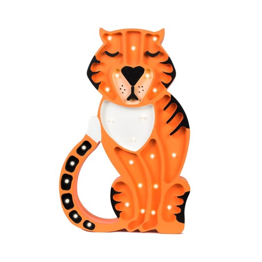 Little Lights - Lampada LED Tigre arancione con regolatore di luminosità - Fatta a mano